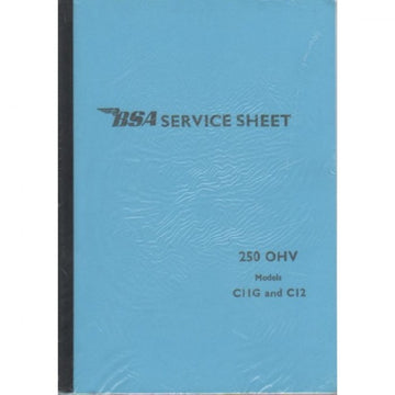 BSA 250 C11G C12 Service Sheet